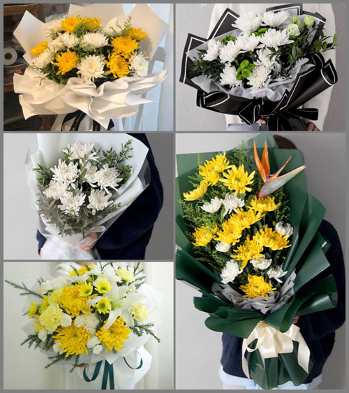 云南昭通镇雄县牛场镇长河村白事花束代送